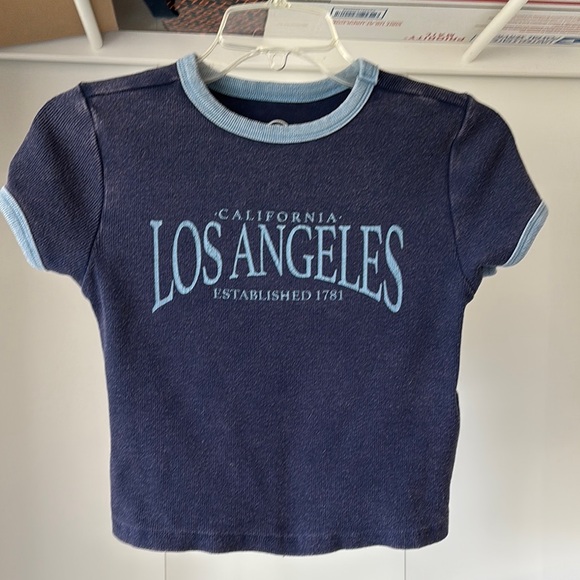 Other - Navy Blue Kids T-Shirt with Light Blue Trim